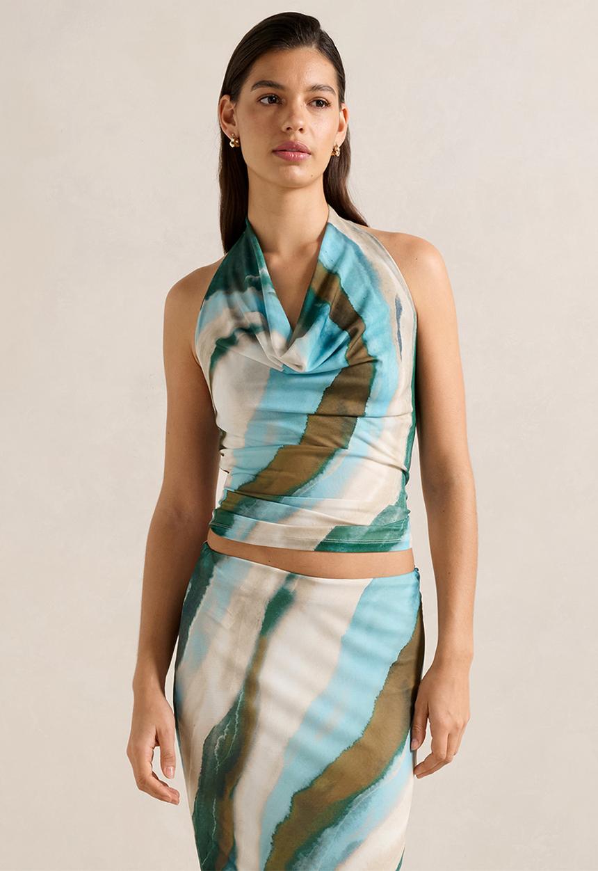 Forever New - Della Cowl Halter Top