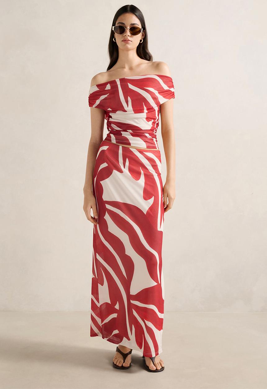 Forever New - Mimi Off Shoulder Mesh Top