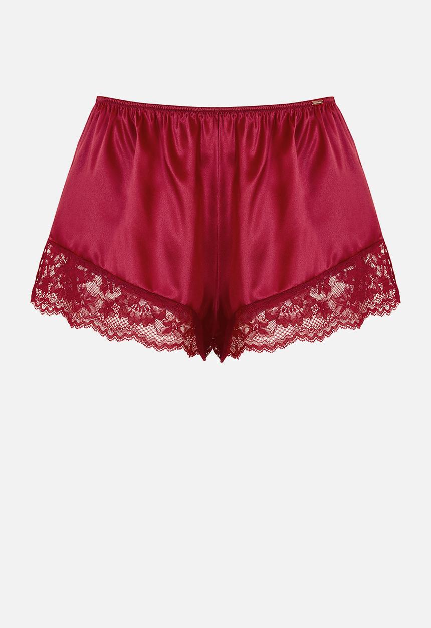 DORINA - Lyra-satin shorts - red