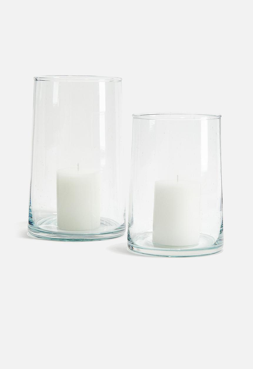 H&M - Glass candle lantern - clear glass