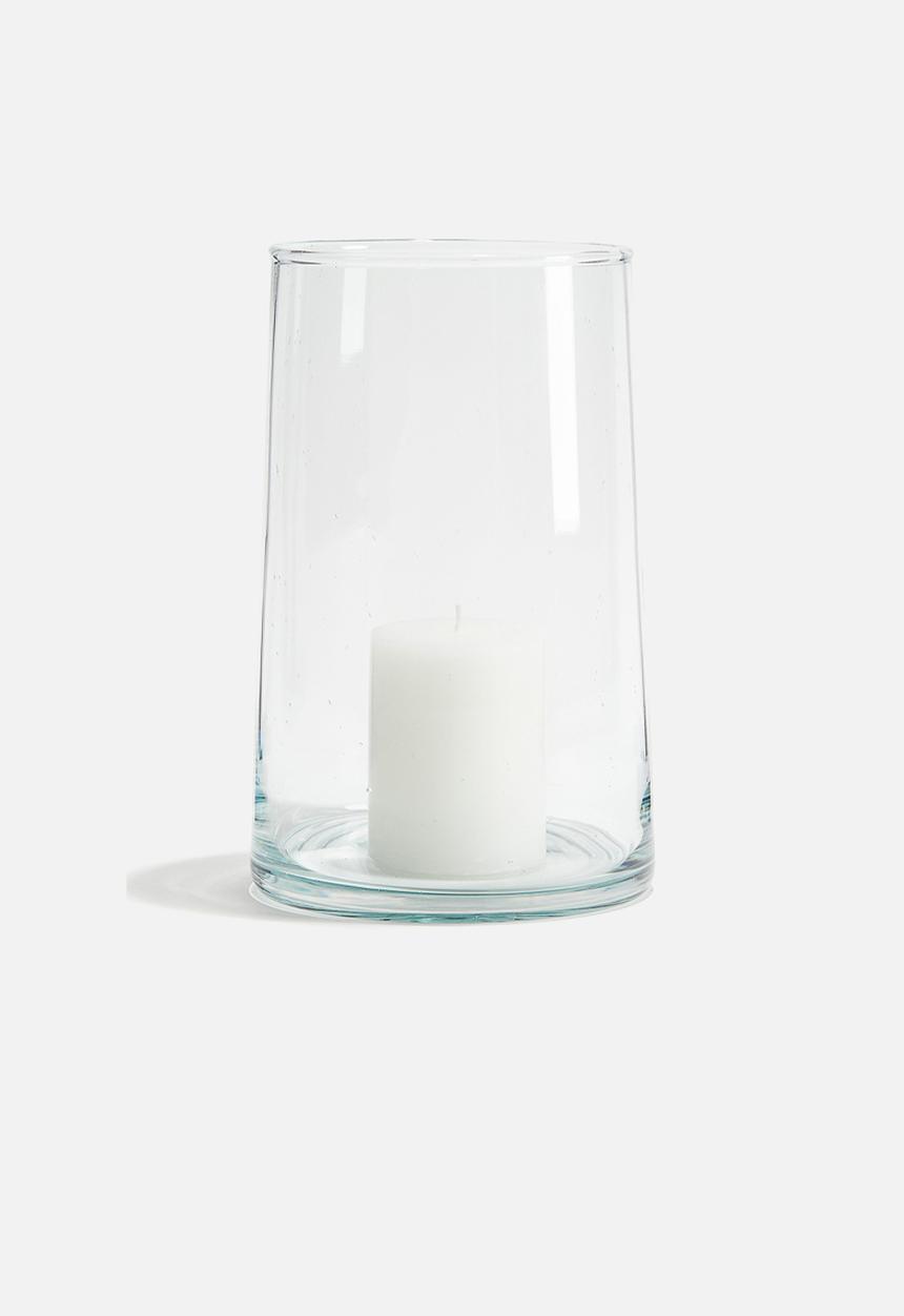 H&M - Large glass candle lantern - clear glass