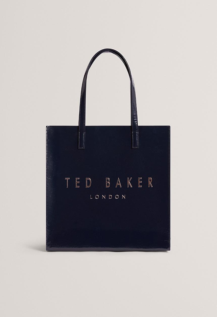Ted Baker - Camryyn small printed lining icon hand bag- navy