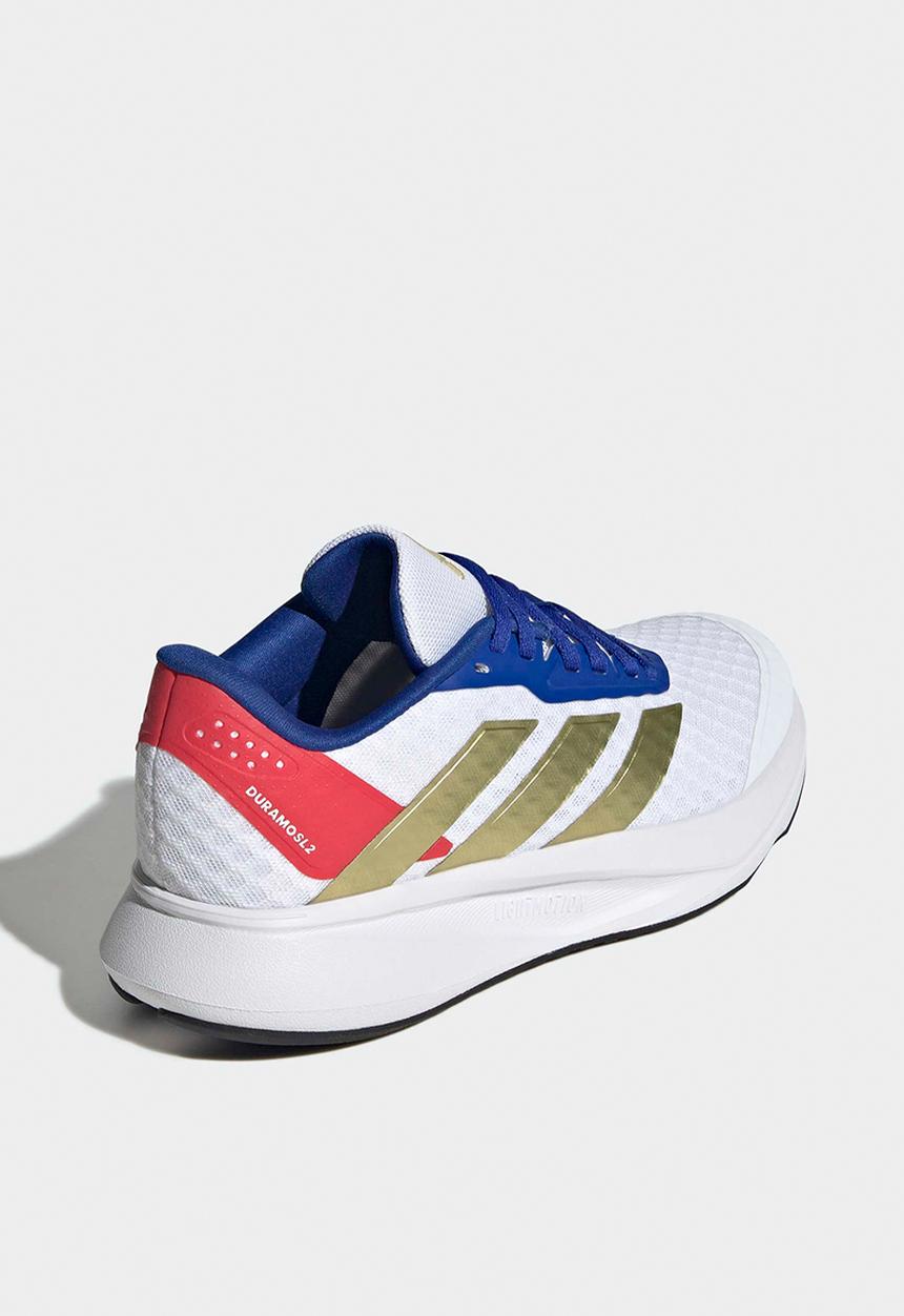 adidas Performance - Duramo Sl2 J - Ftwr White/Gold Met./Semi Lucid Red