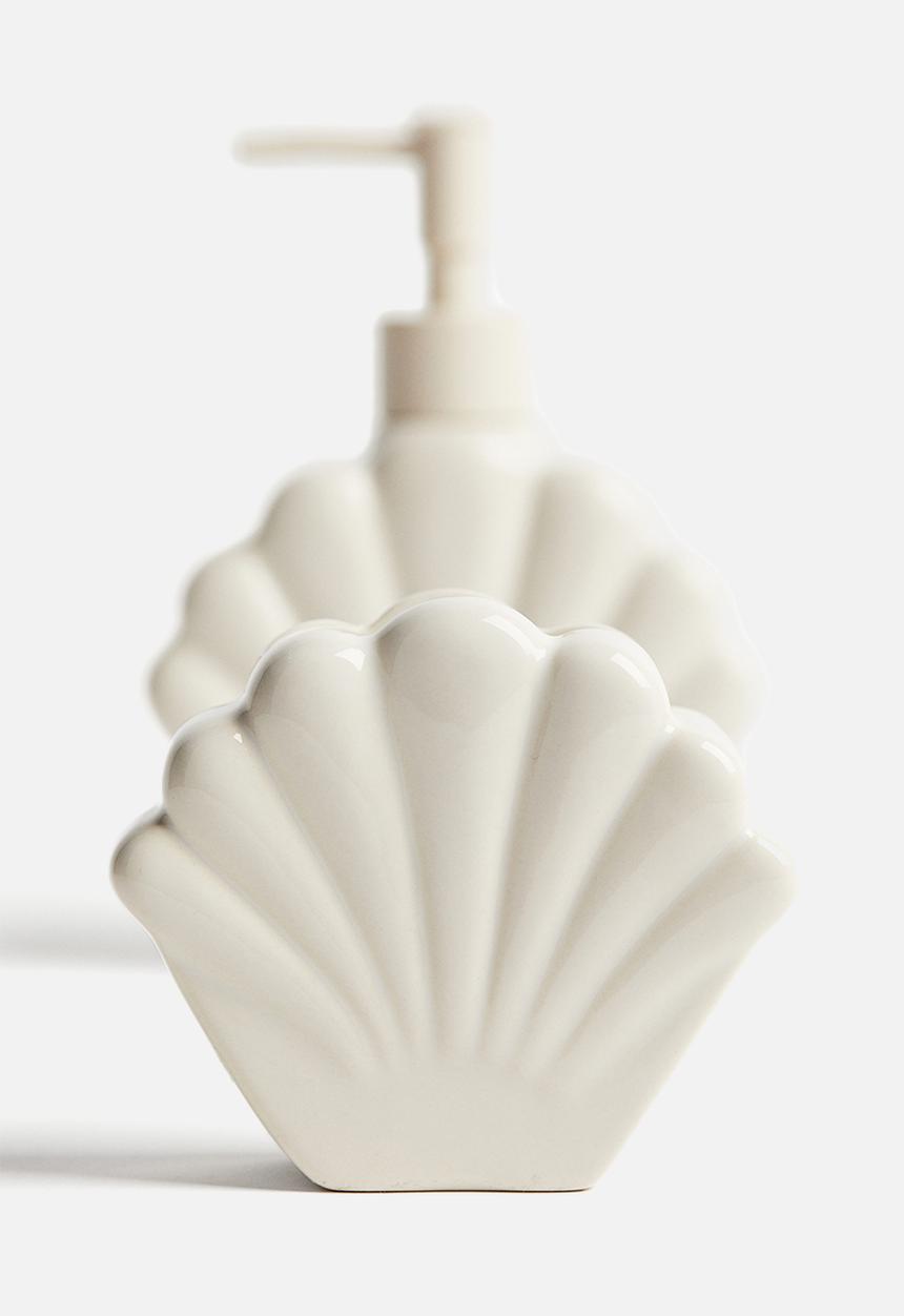 H&M - Seashell-shaped toothbrush mug - light beige