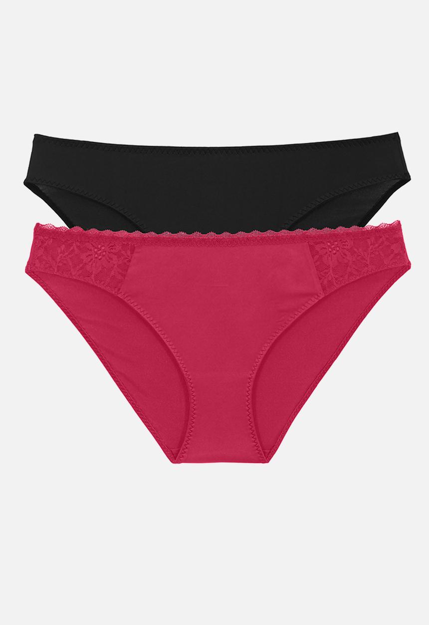 DORINA - Sonia-2 pack brief - red & black