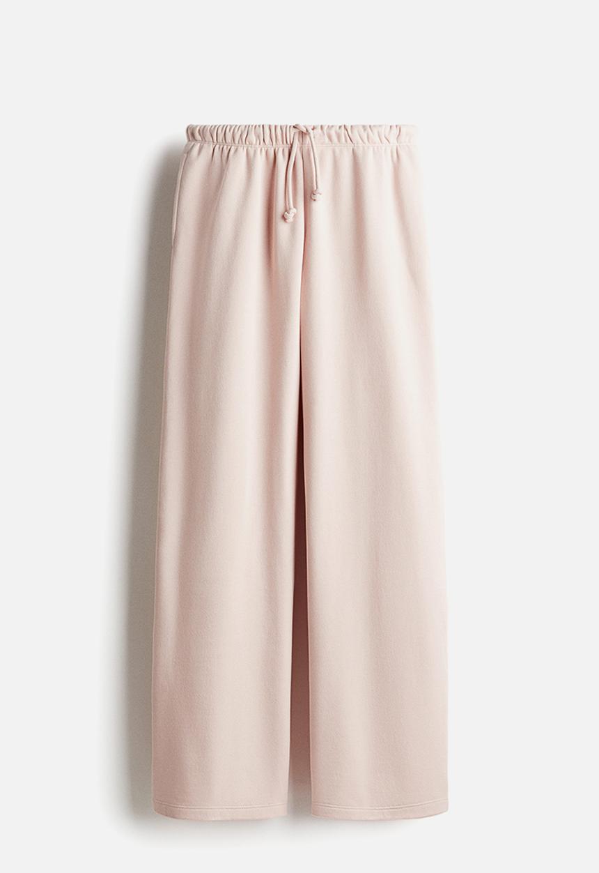 H&M - Wide joggers - light pink