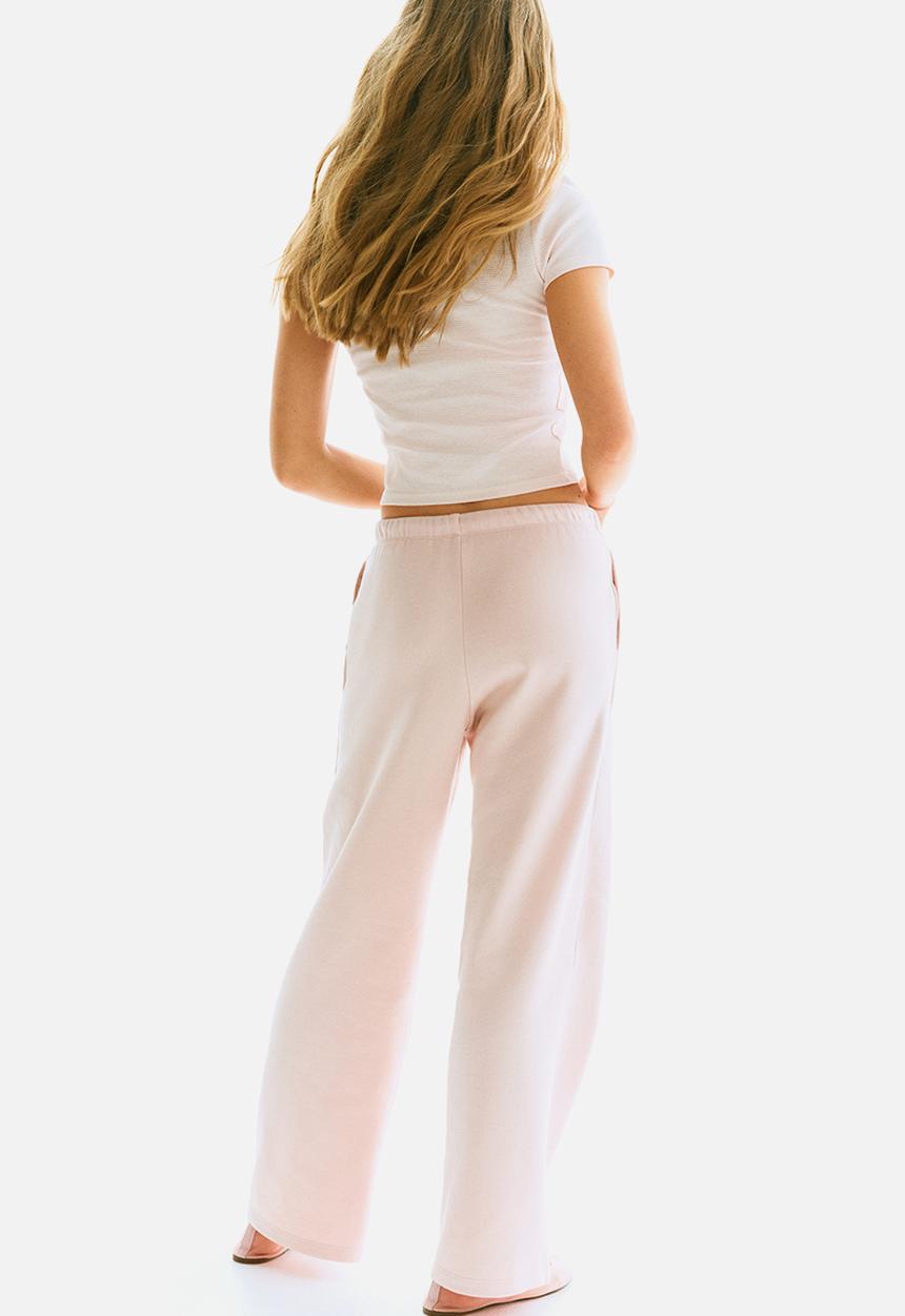 H&M - Wide joggers - light pink