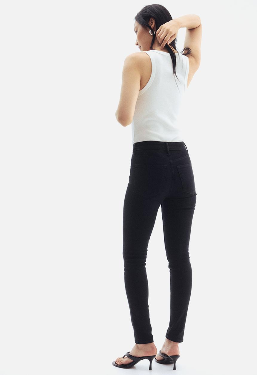 H&M - Skinny high jeans - black