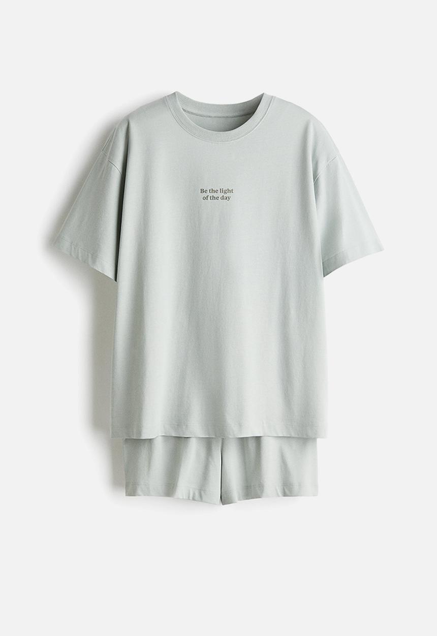 H&M - Printed pyjamas - light turquoise