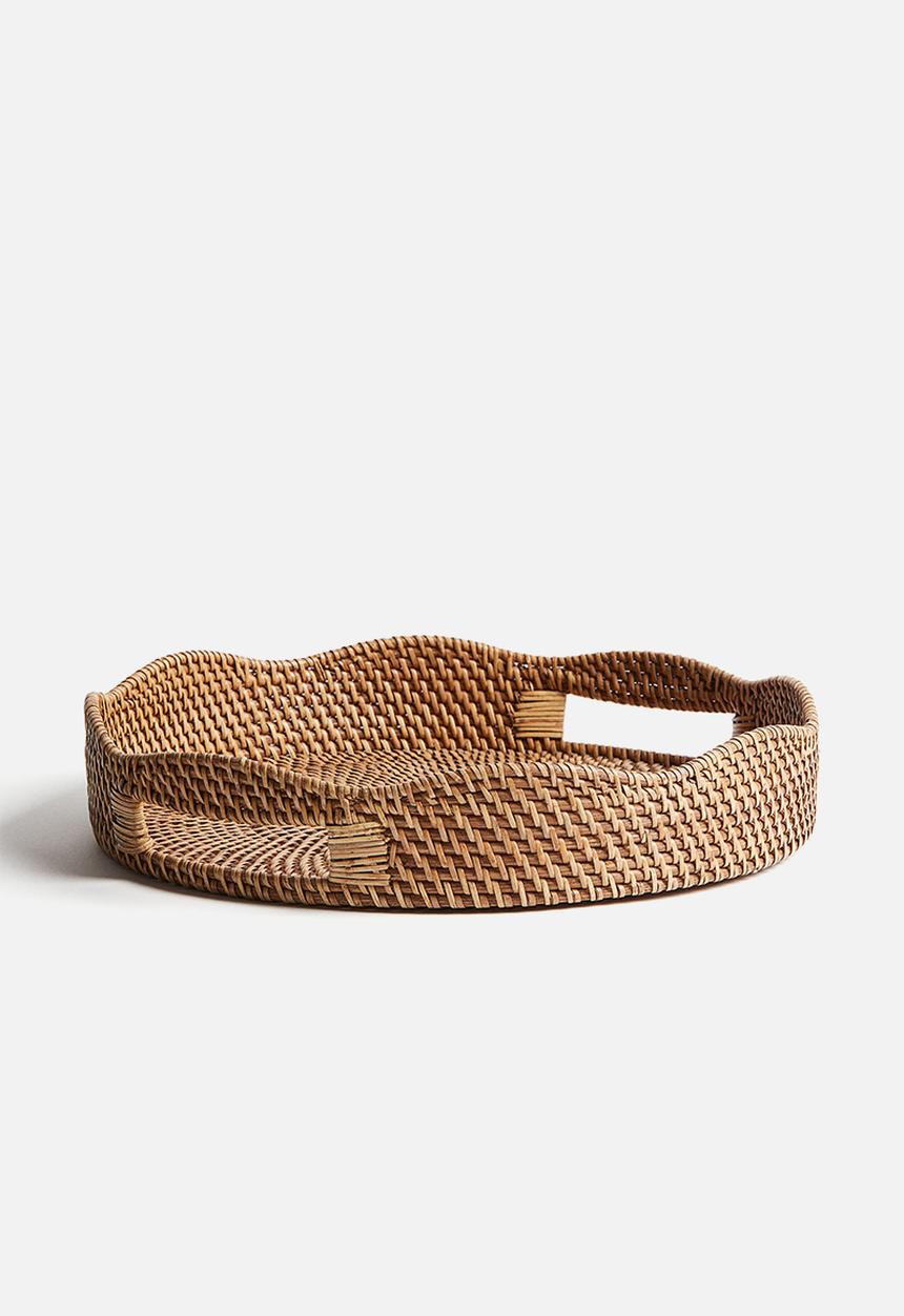 H&M - Rattan tray - beige