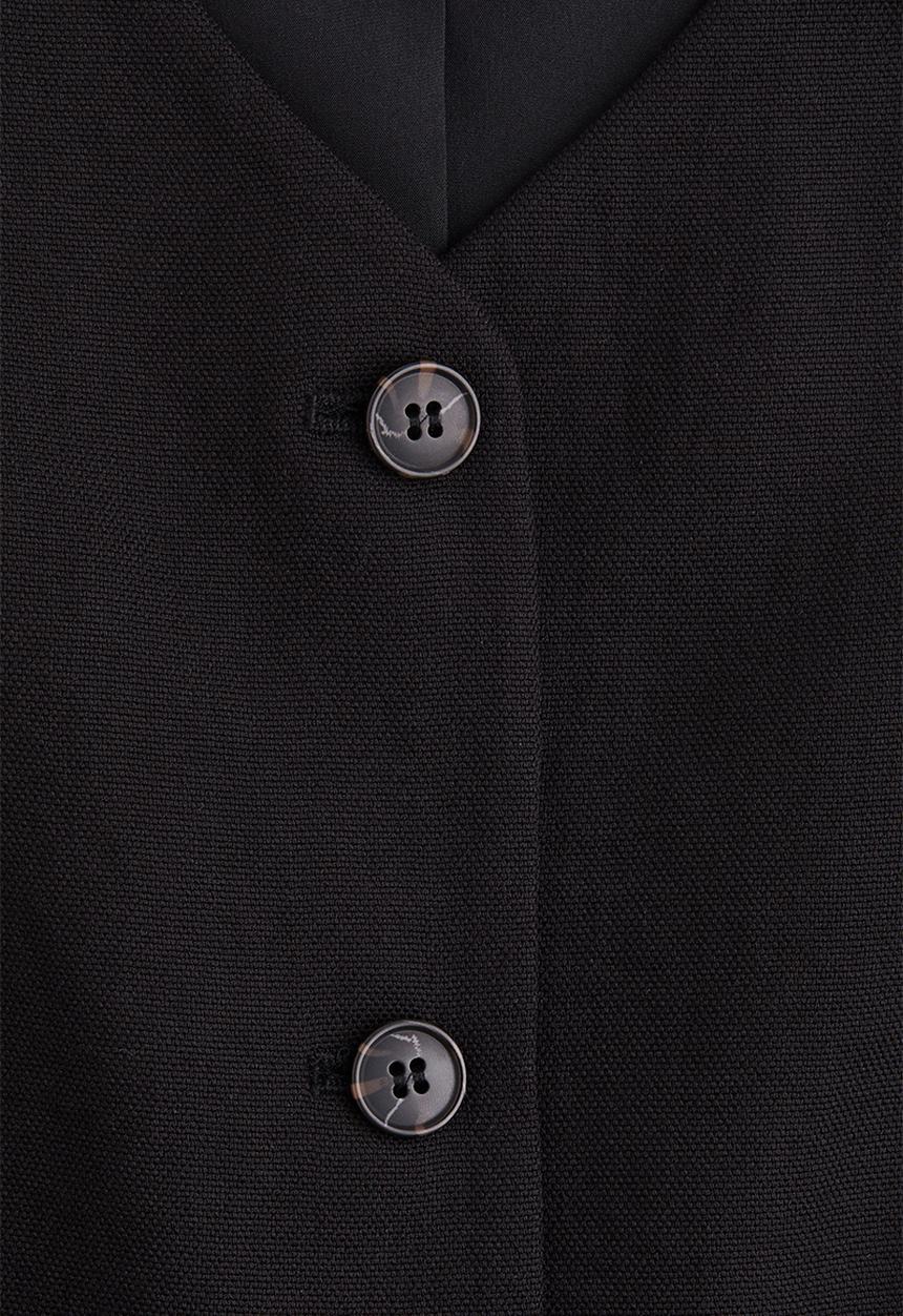 H&M - Long waistcoat - black