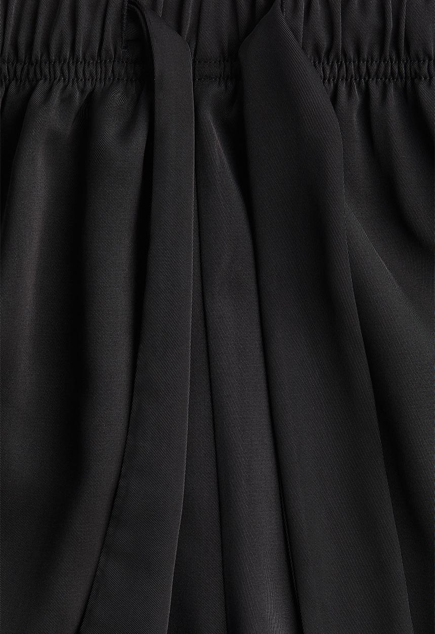H&M - Twill drawstring shorts - black