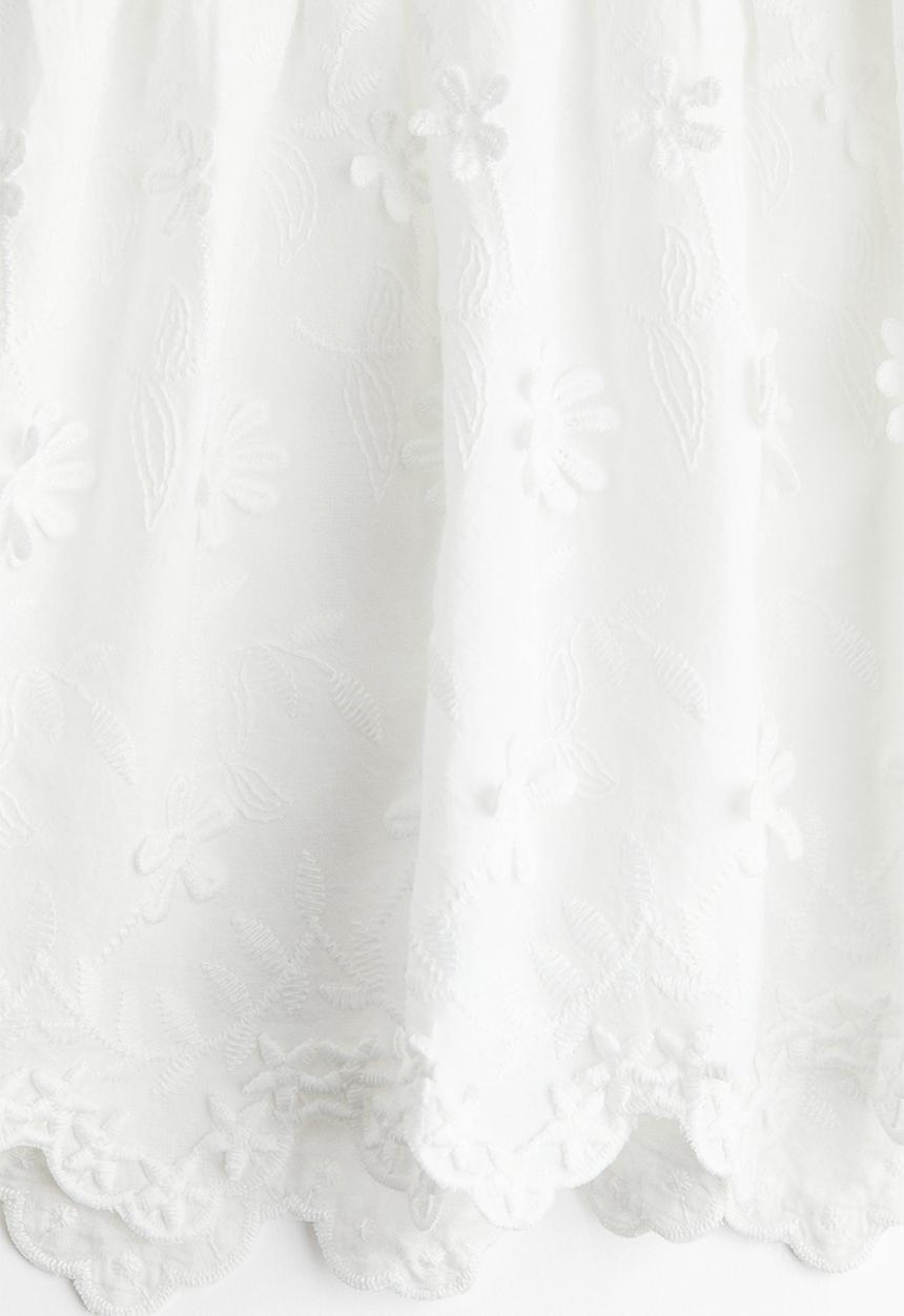 H&M - Appliquéd strappy top - white