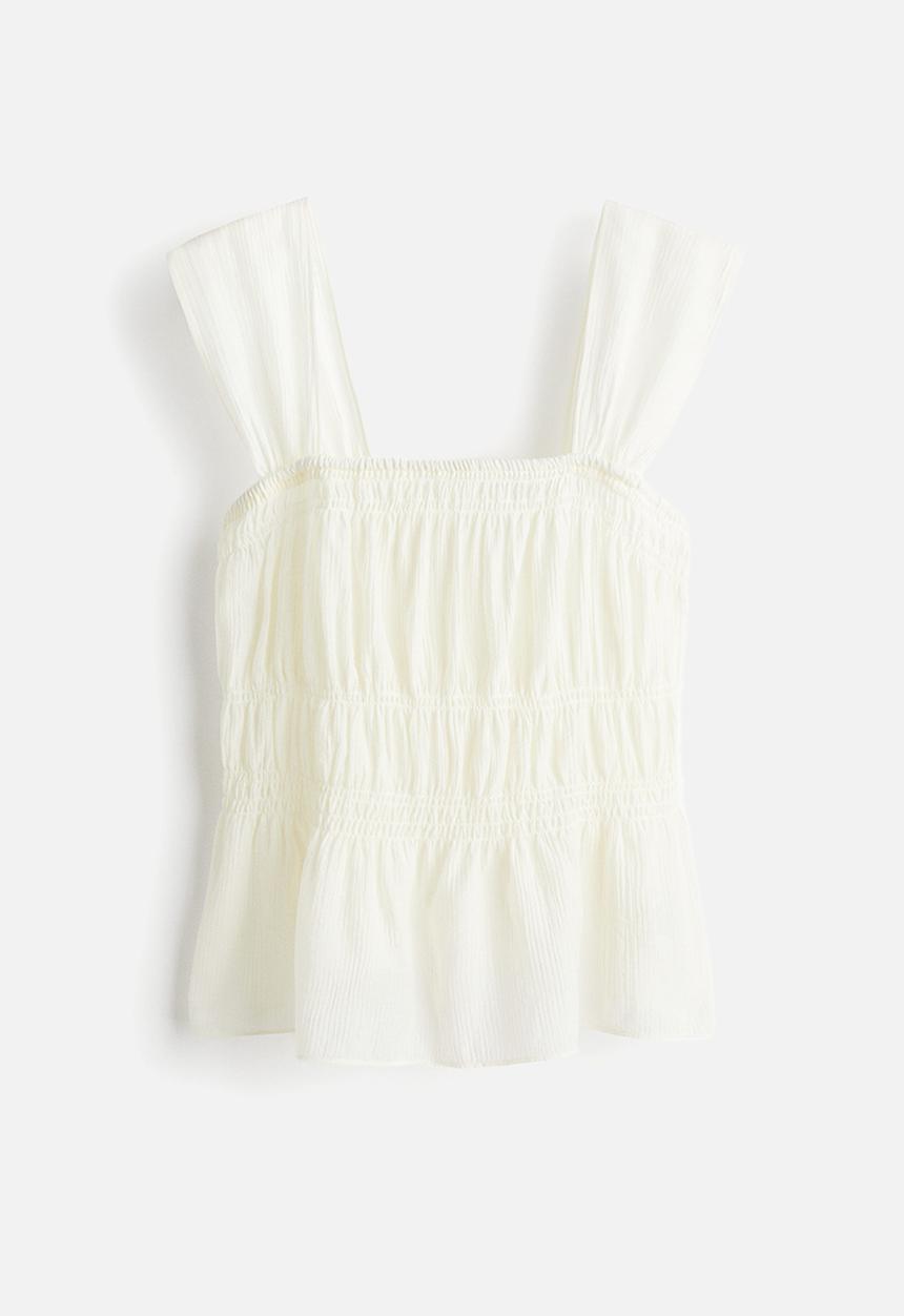 H&M - Draped top - cream