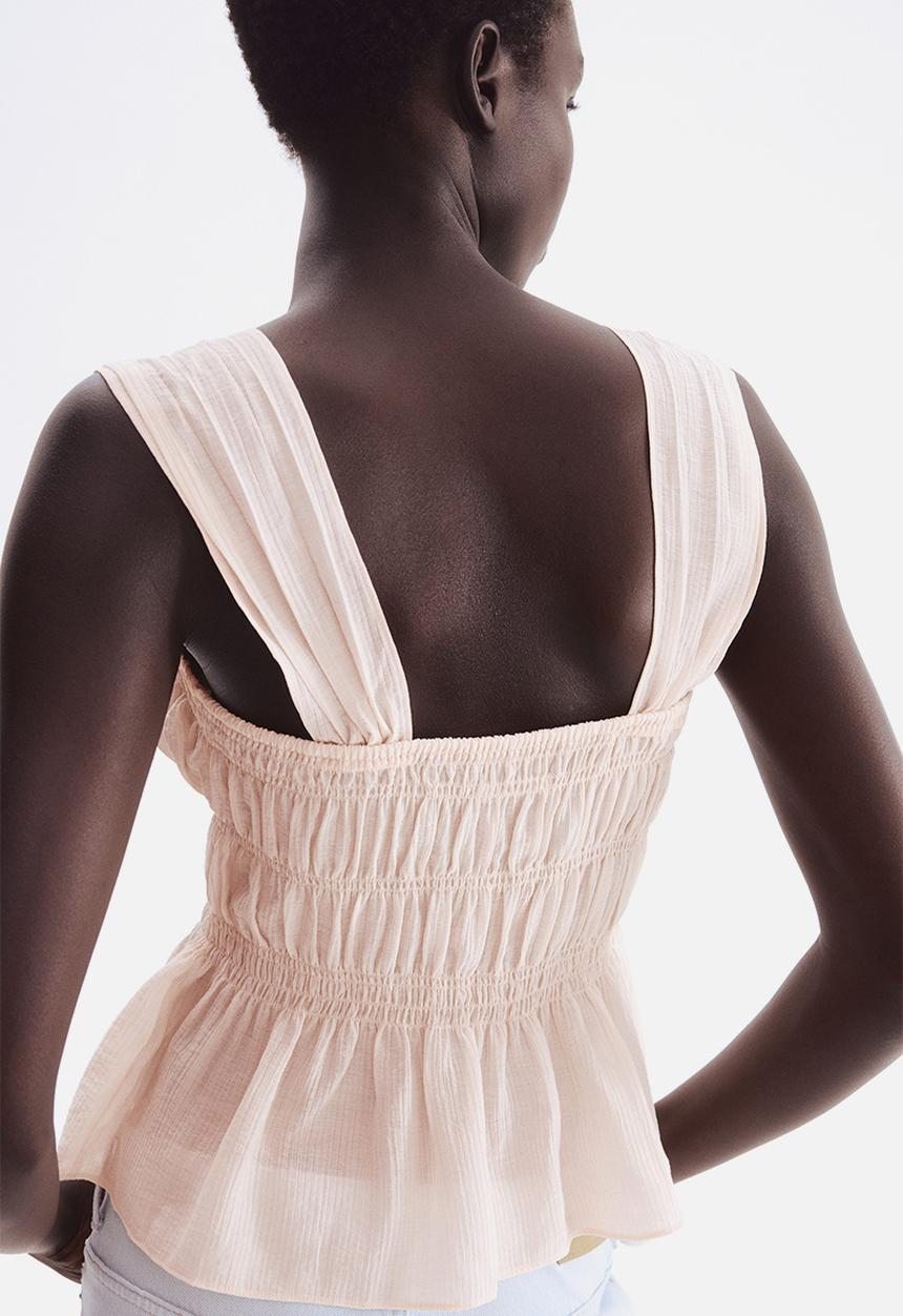 H&M - Draped top - powder pink
