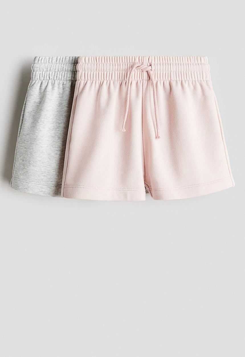 H&M - 2-pack sweatshorts - pink