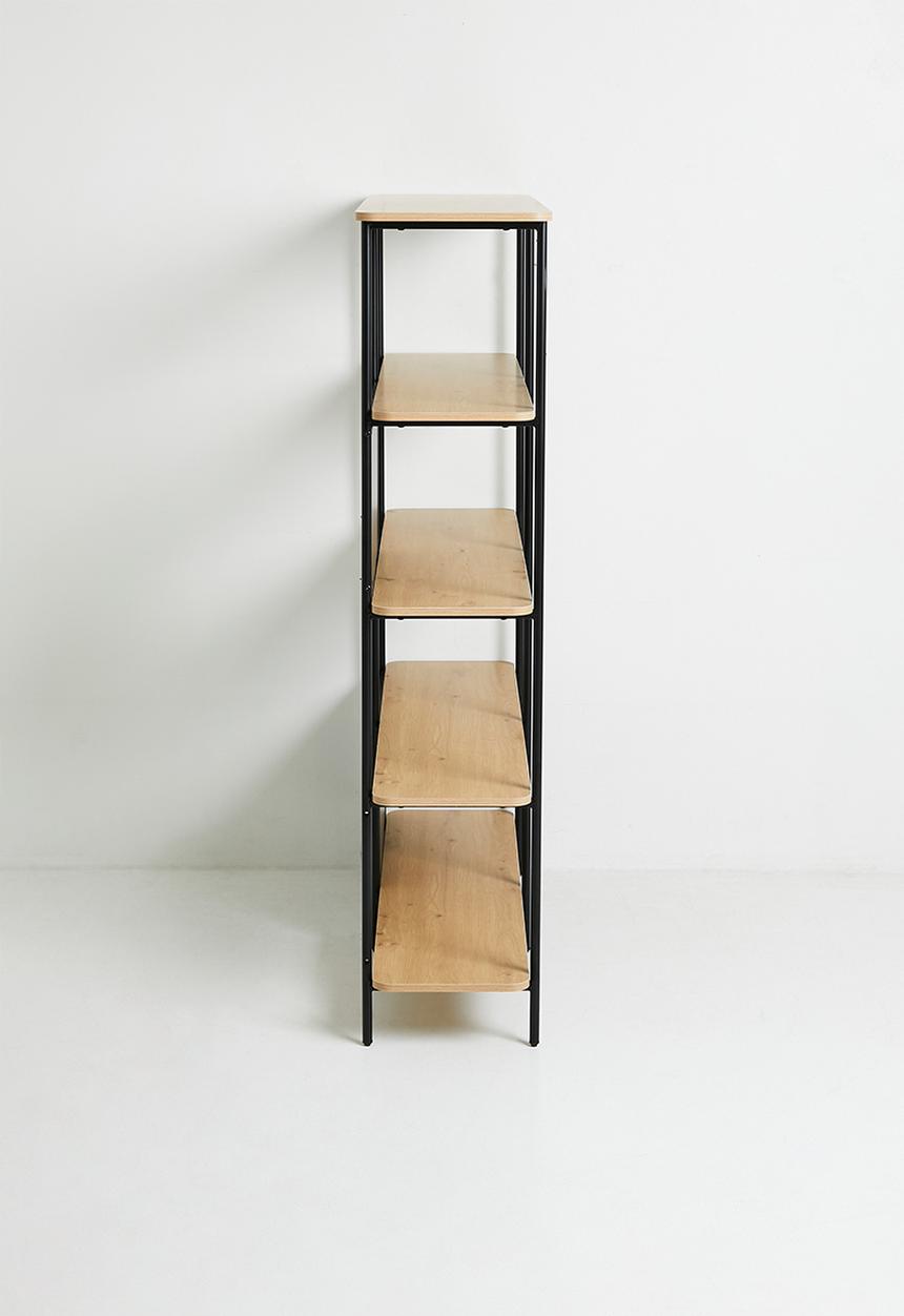 Sixth Floor - Neela double tier bookshelf - black