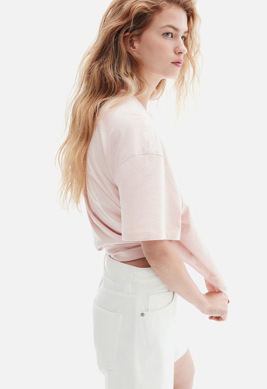 H&M - Loose-fit t-shirt - powder pink 