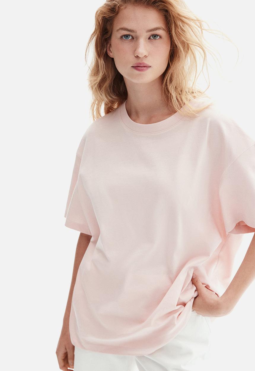 H&M - Loose-fit t-shirt - powder pink 