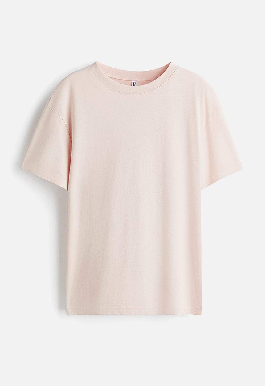 H&M - Loose-fit t-shirt - powder pink 