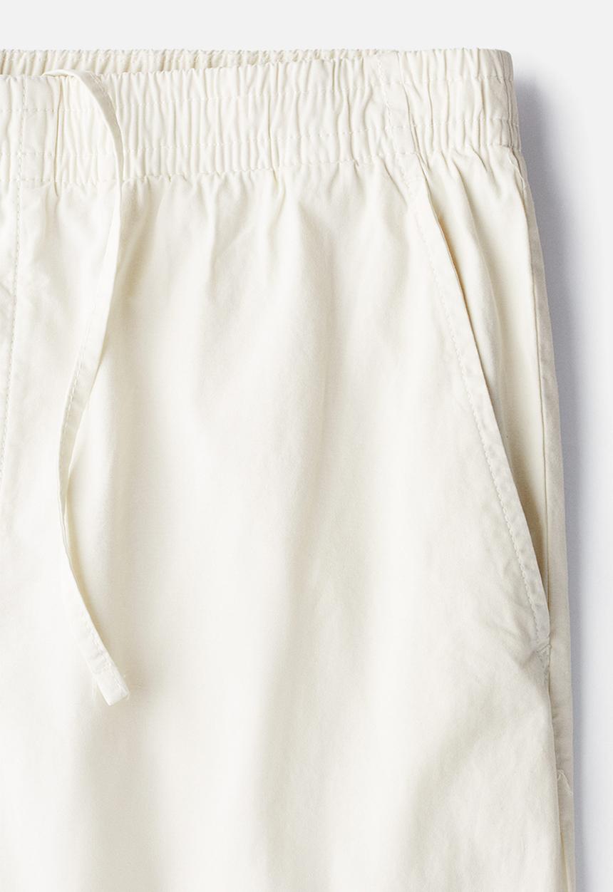 H&M - Relaxed fit cotton trousers - cream