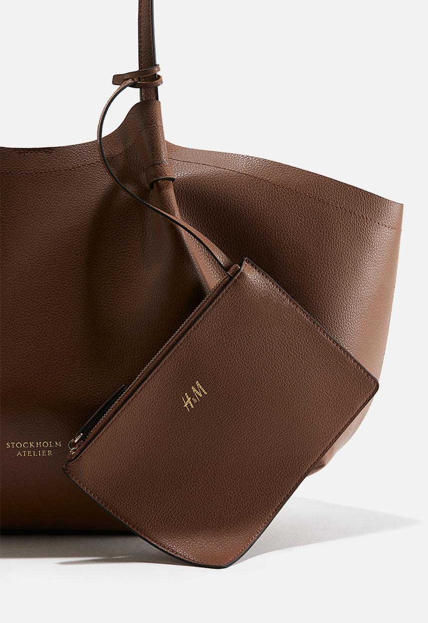 H&M - Shopper with pouch - brown