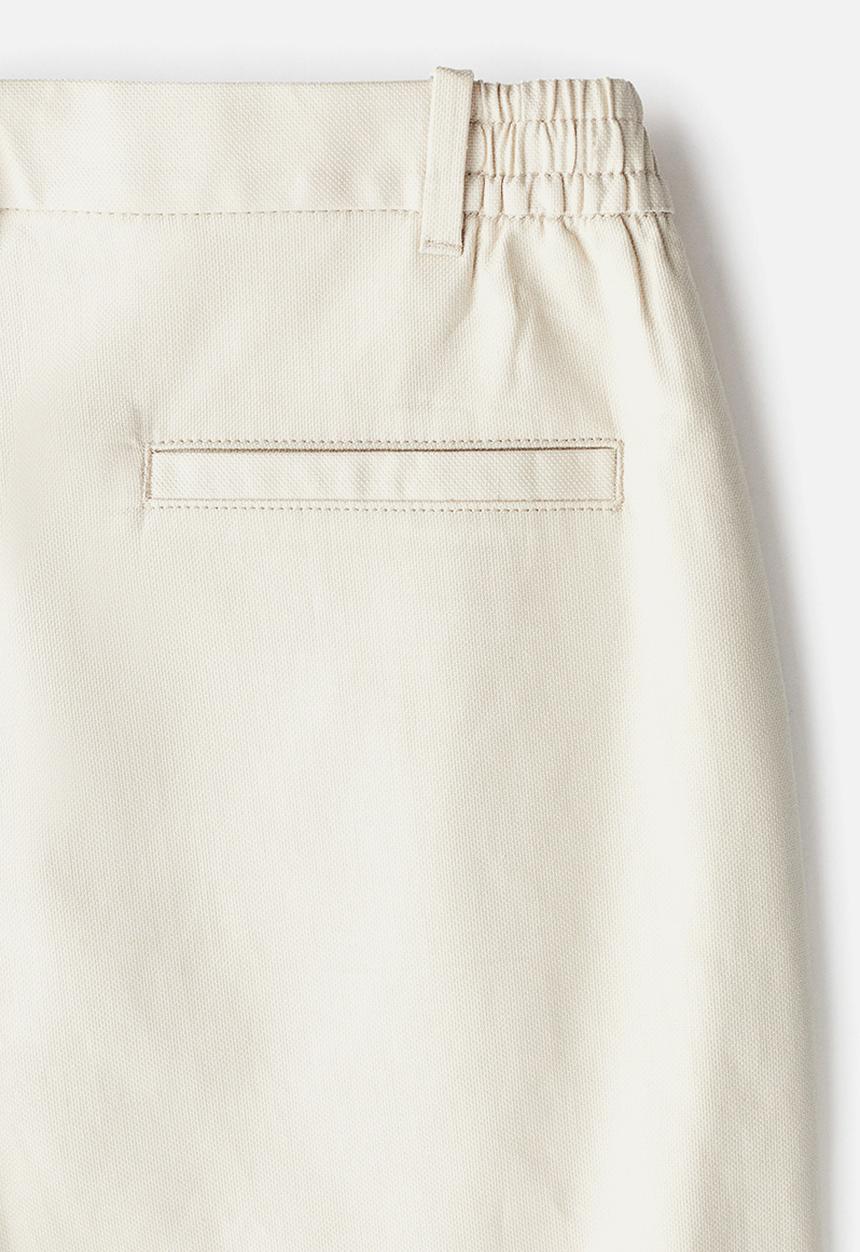 H&M - Relaxed fit linen-blend shorts - beige