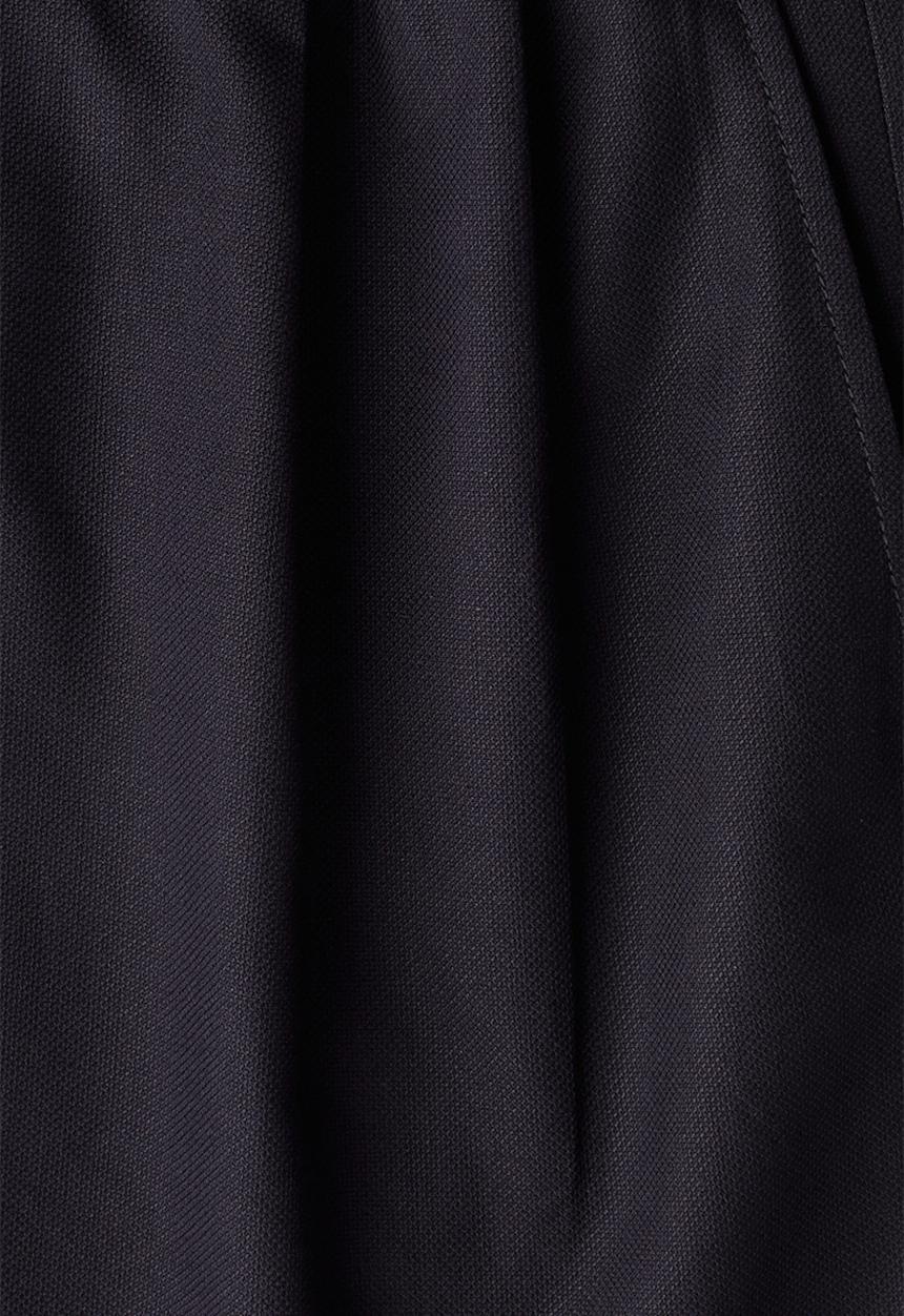 H&M - Relaxed fit linen-blend shorts - navy blue