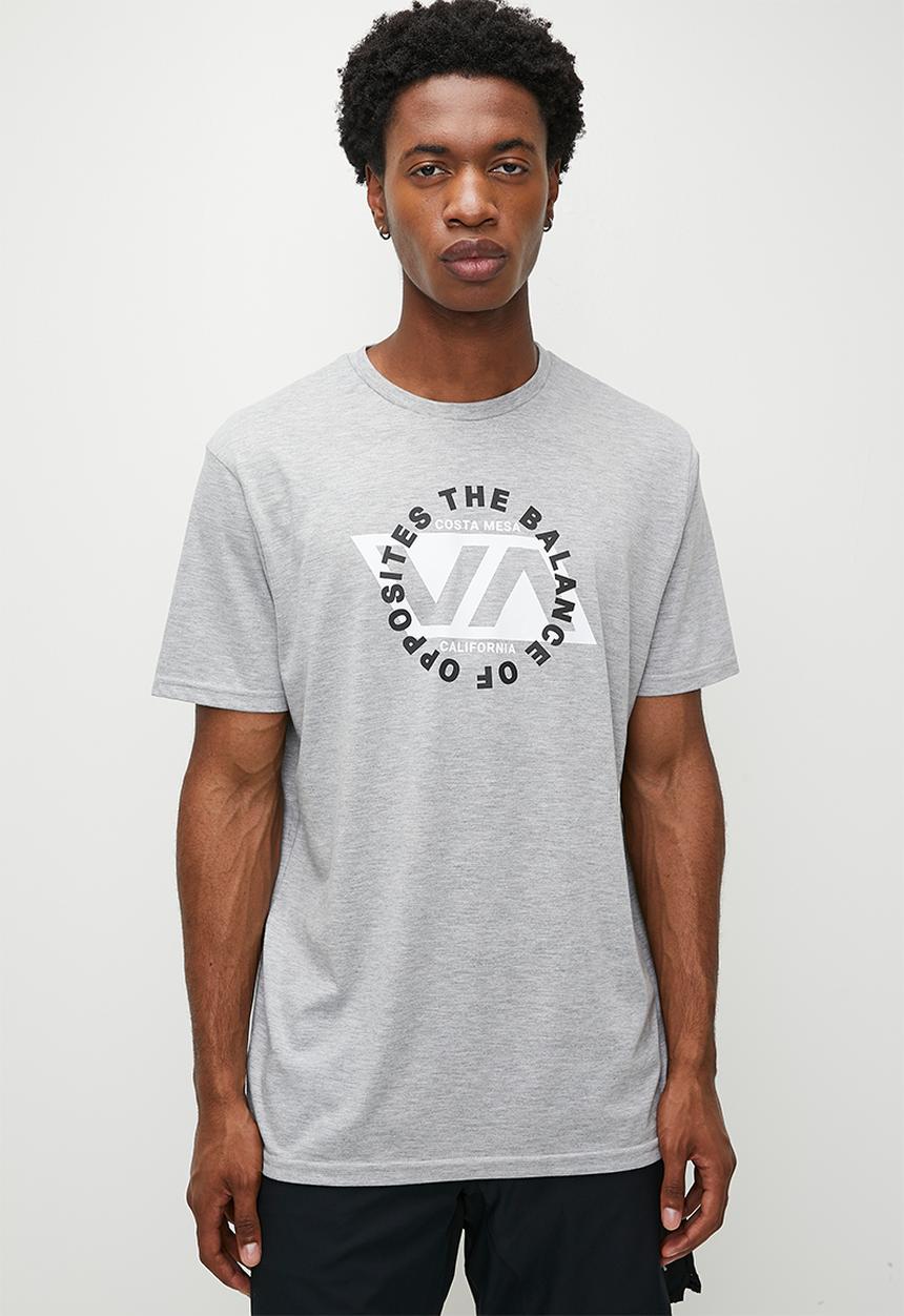 RVCA - DIVISION TEE - grey heather (AHR)