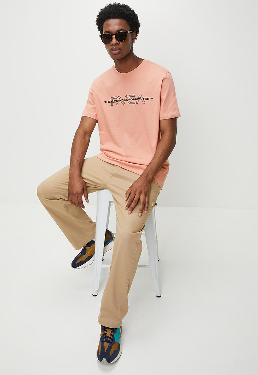 RVCA - PIN TOP SS TEE - misty rose (MSTR)