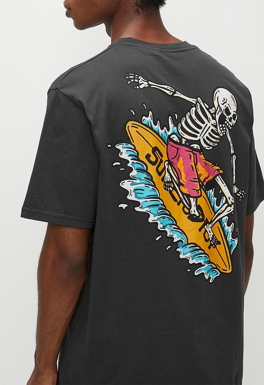 Superdry. - Outdoor Narrative Loose Tee  - Bison Black
