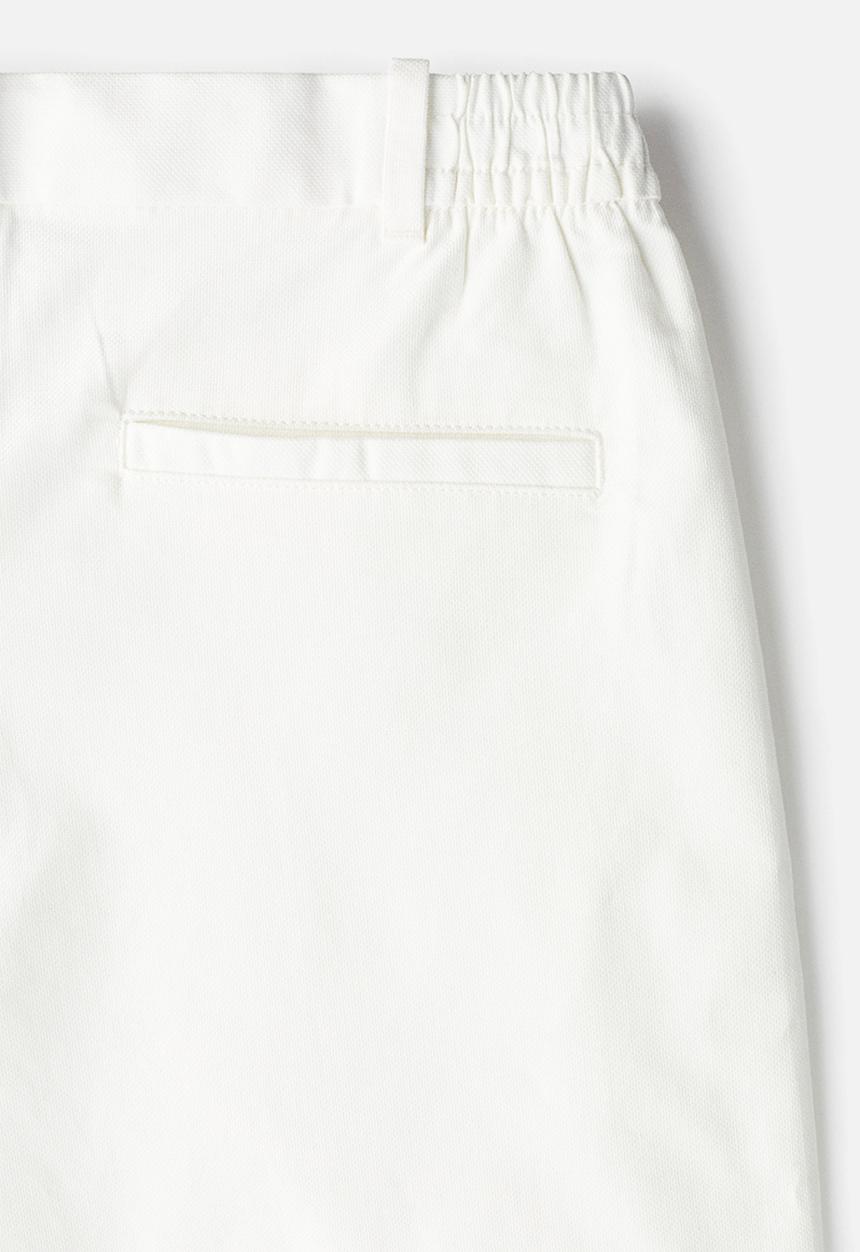 H&M - Relaxed fit linen-blend shorts - white