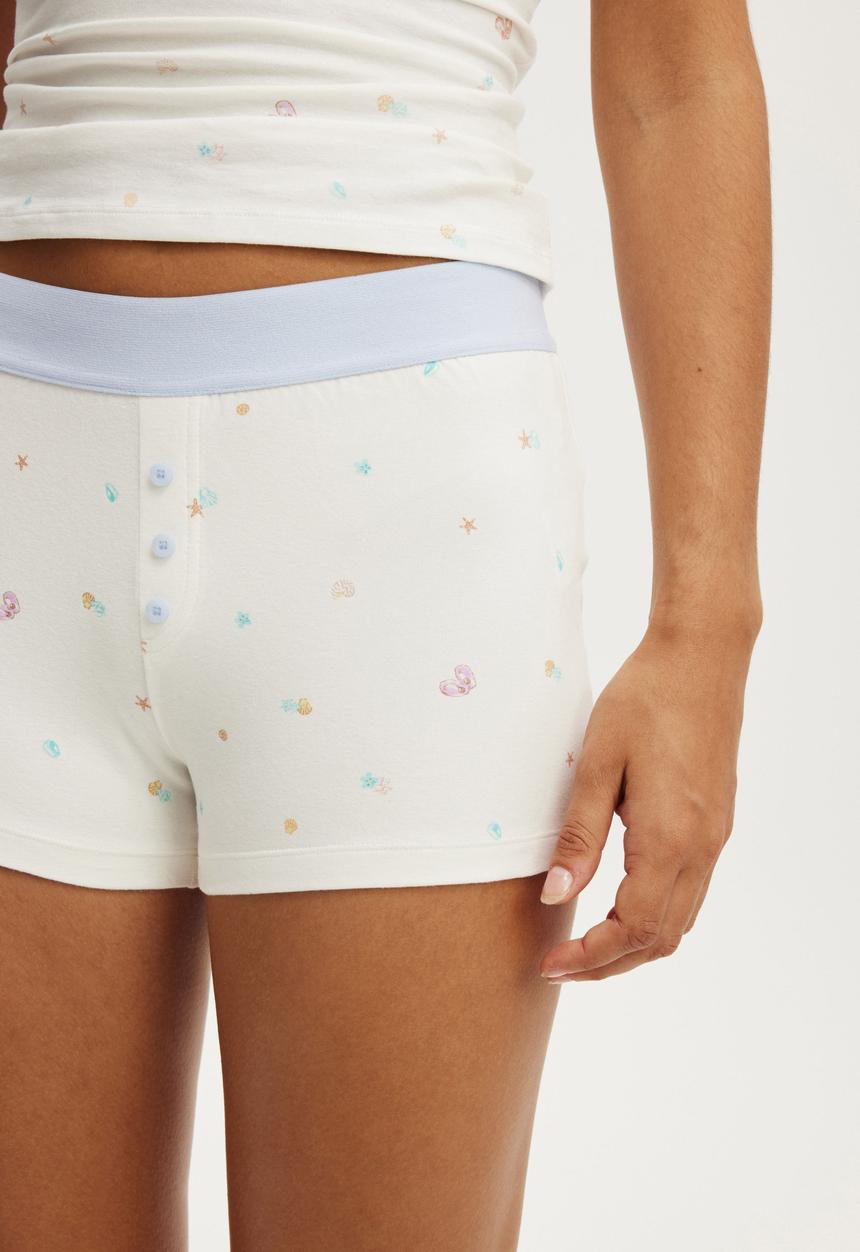 Cotton On - Dreamy soft boyshort - coconut milk/beach comber