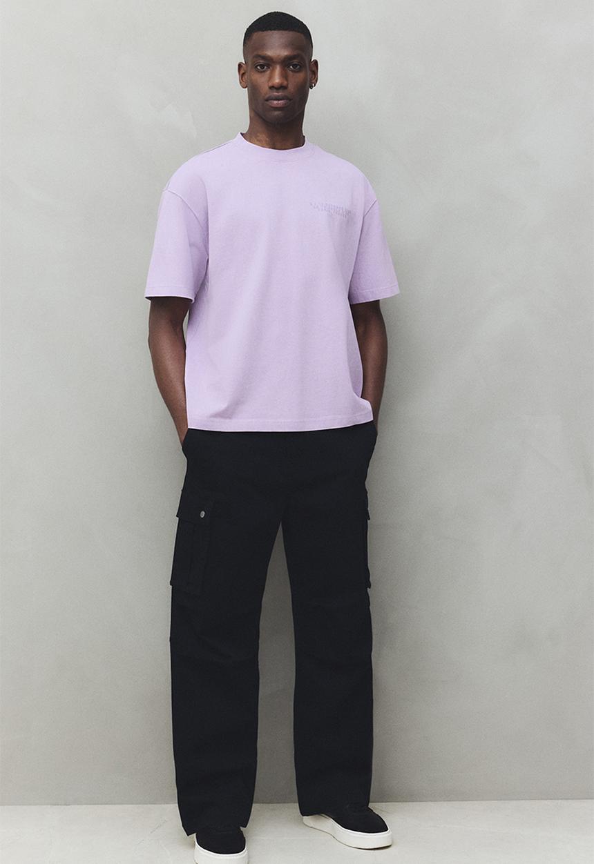 H&M - Loose fit cargo trousers - black