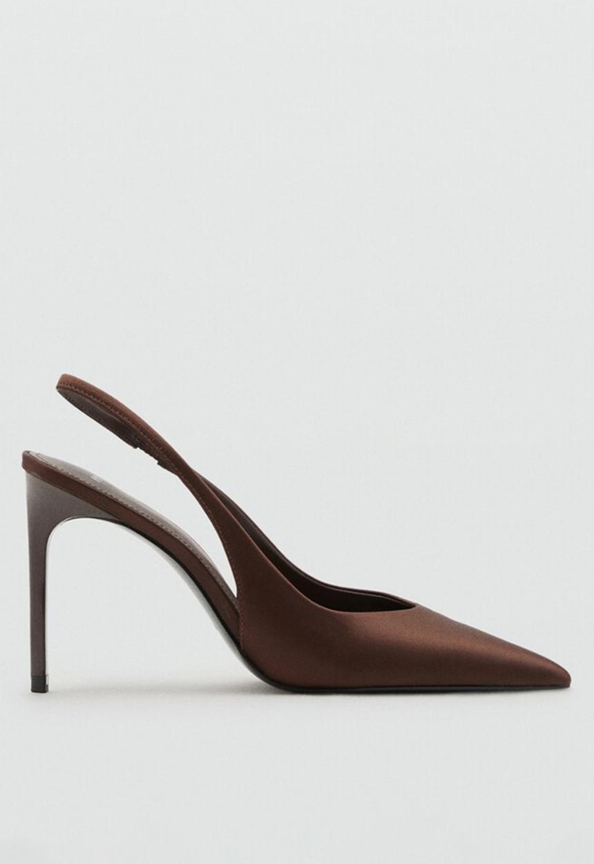 MANGO - Mica1 heel - dark brown