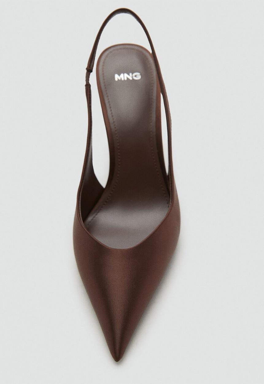 MANGO - Mica1 heel - dark brown