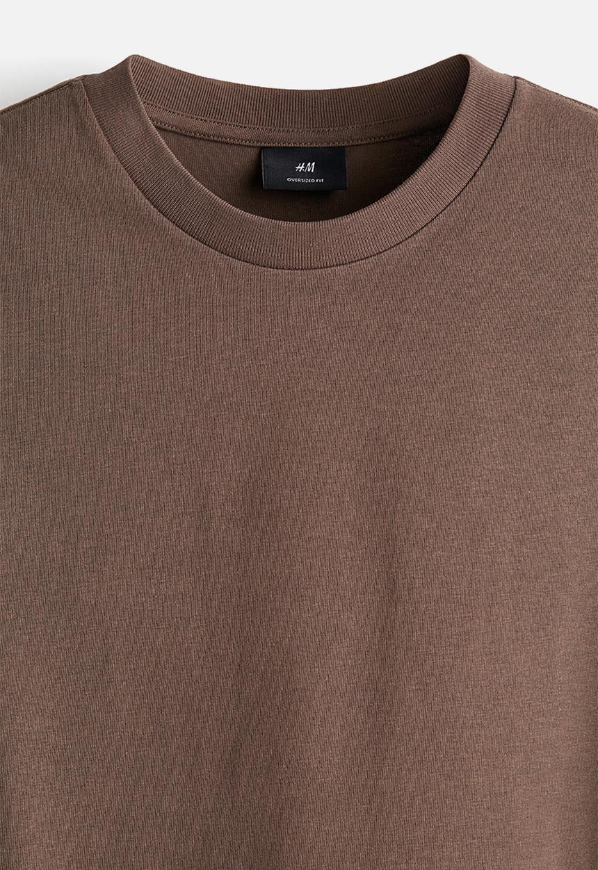 H&M - Oversized fit t-shirt - brown