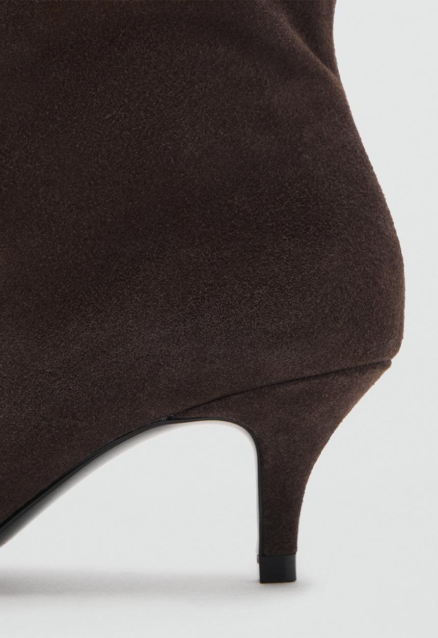 MANGO - After suede boot - dark brown