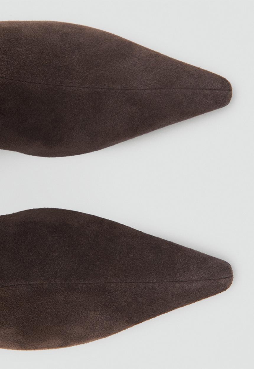 MANGO - After suede boot - dark brown