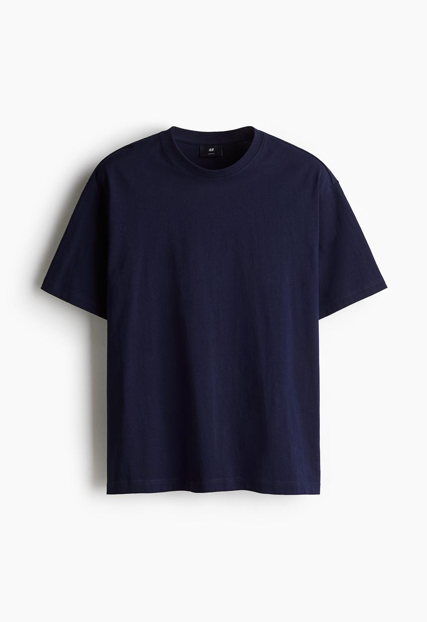 H&M - Loose fit T-shirt - navy blue