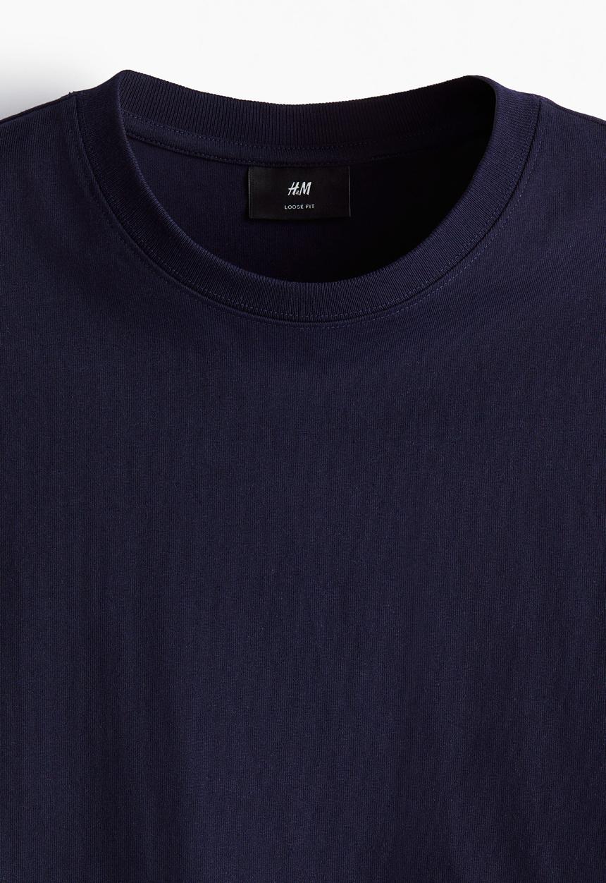H&M - Loose fit T-shirt - navy blue