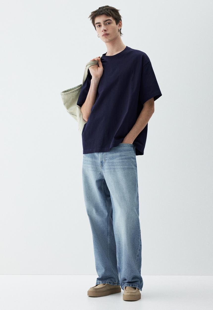 H&M - Loose fit T-shirt - navy blue