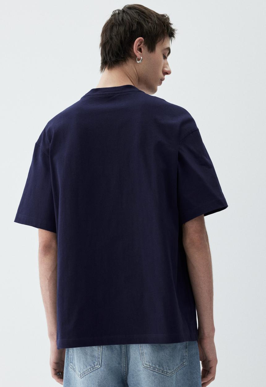 Loose fit t-shirt - navy blue - 0608945107