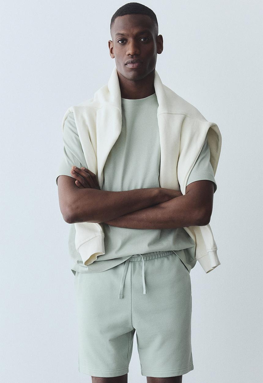 H&M - Regular fit sweatshorts - mint green