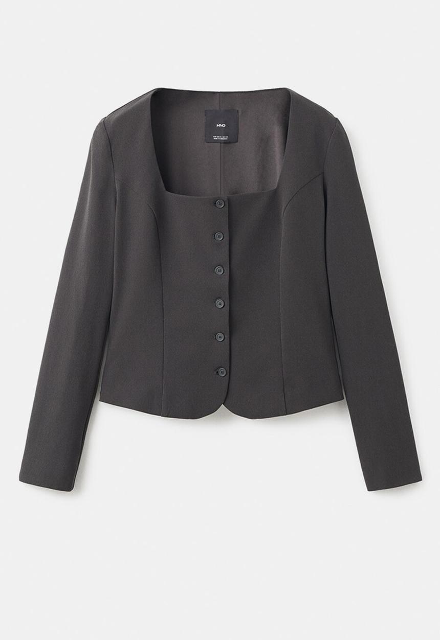 MANGO - Blazer klumi - grey