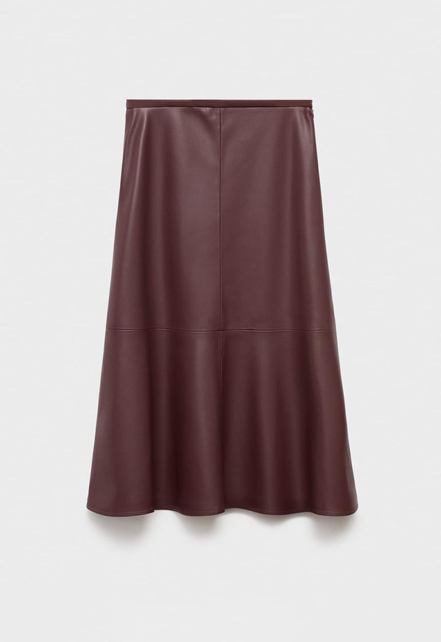 MANGO - Skirt paris - dark red