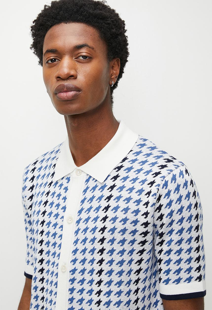 Ben Sherman - Houndstooth Btn Thru Polo - multi