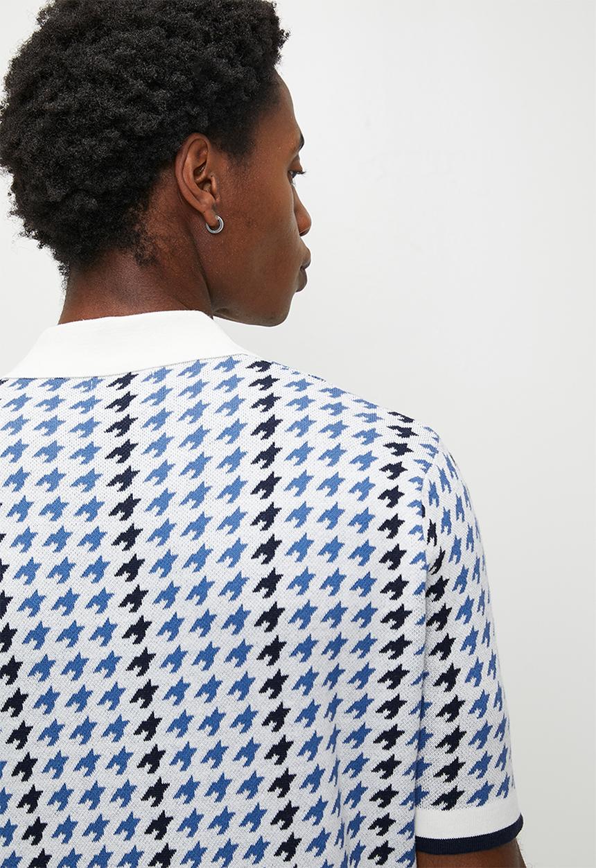 Ben Sherman - Houndstooth Btn Thru Polo - multi