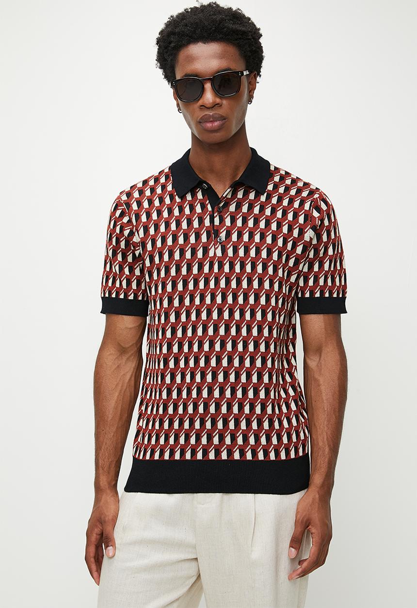 Ben Sherman - All Over Jacquard Polo - Multi 