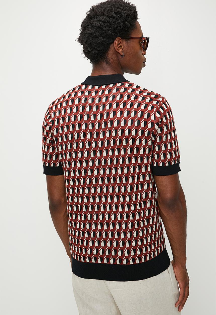 Ben Sherman - All Over Jacquard Polo - Multi 